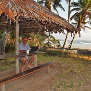Mike Slater at Morrungulo Beach Resort